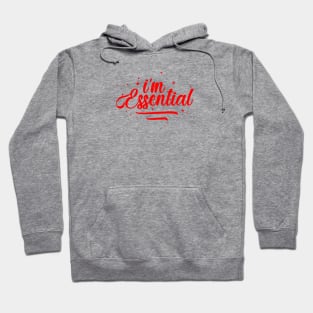 Eseential worker red Hoodie